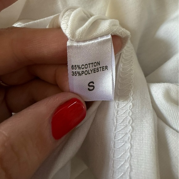 White T-Shirt with Graphic Print - Picture 3 of 6